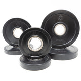 Rubber Coated Plates - Black 0.5kg -5kg