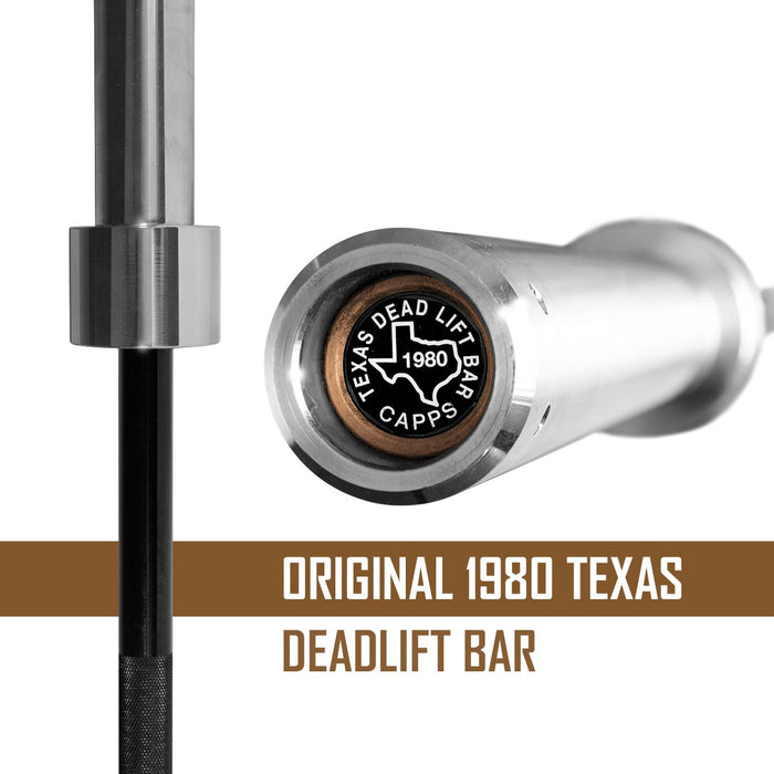 Original Texas Deadlift Bar By Buddy Capps - Now with Chrome Coated Sleeves