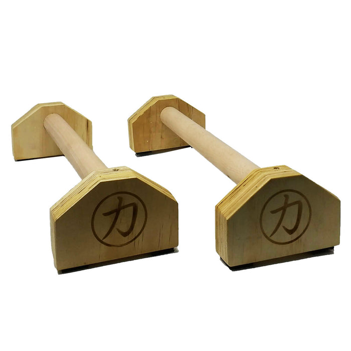 Wooden Parallettes With 37mm Grip (Pair)