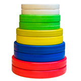 Rubber Coated Plates - Coloured 0.5kg -2.5kg